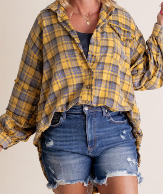 Flanella™ Camisa - Lavada Oversized