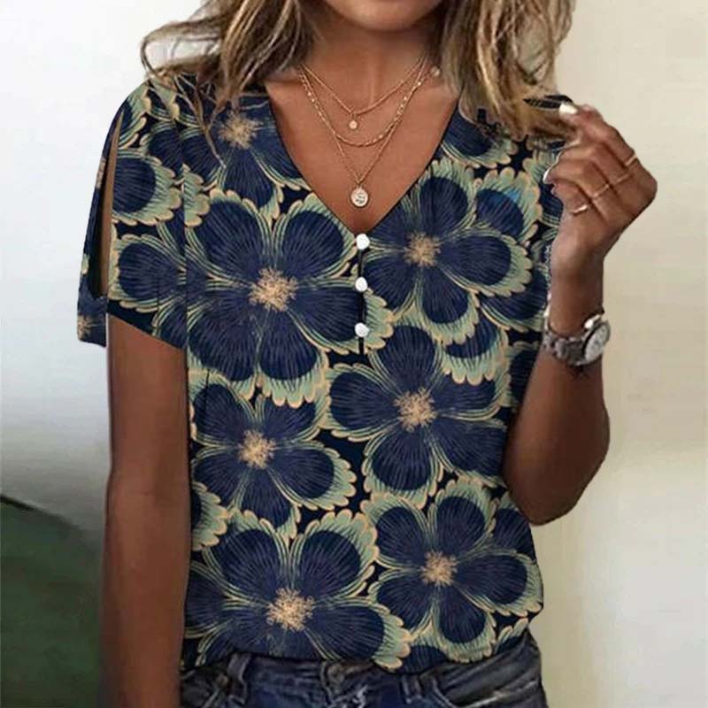 Emma™ com estampado floral vintage Blusa