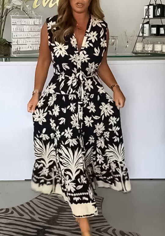 Elegante Vestido Sem Mangas