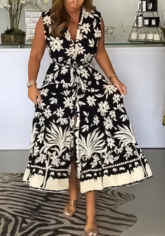 Elegante Vestido Sem Mangas