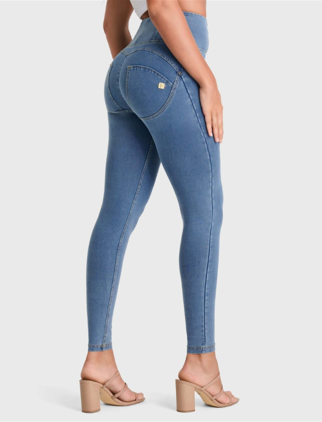 Rosalia™ Alta Cintura Calças Denim