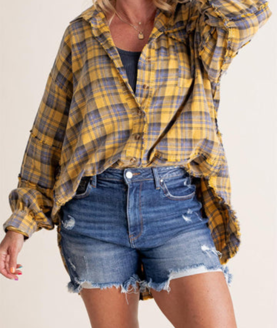 Flanella™ Camisa - Lavada Oversized