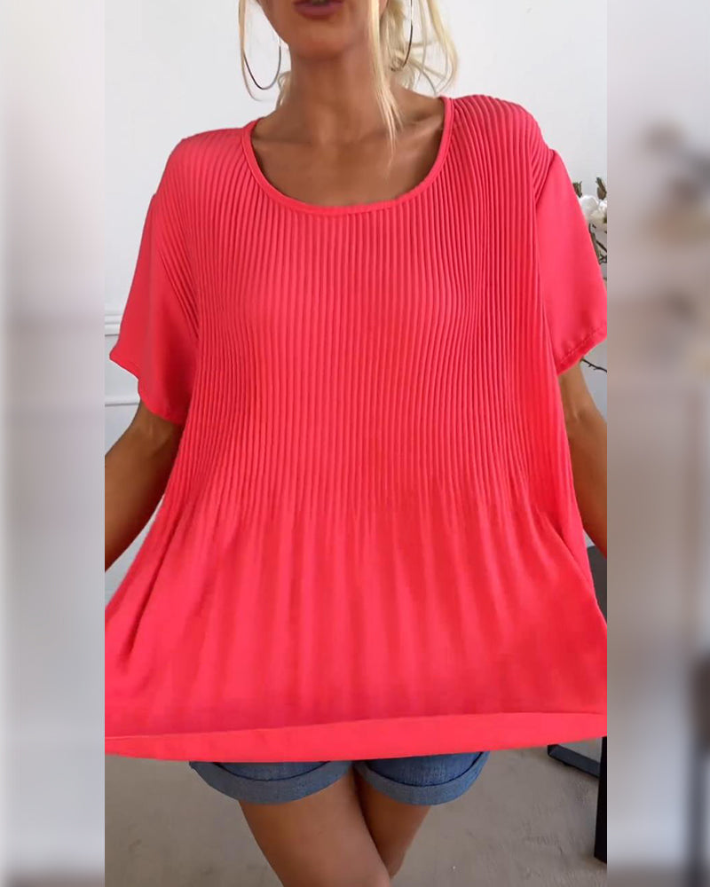 Elin™ Blusa Plissada