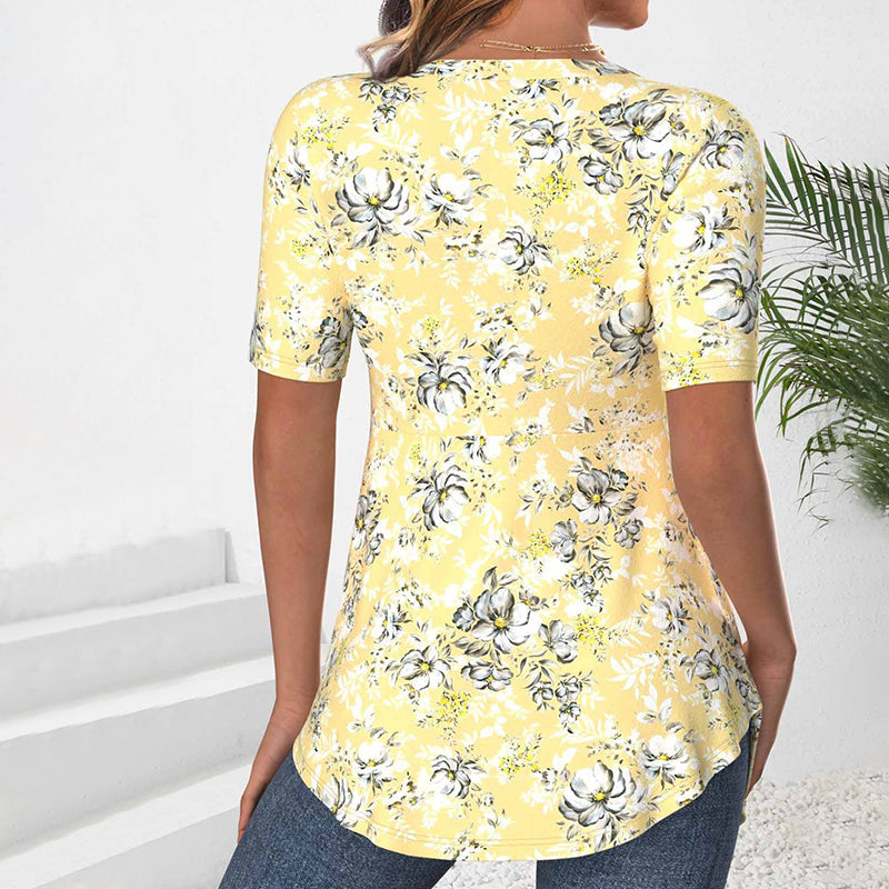 Sophia™ Blusa Elegante com Estampa Floral