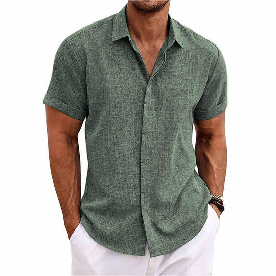 Oliver™ Camisa de linho de alta qualidade