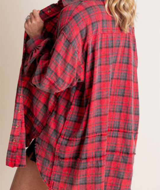 Flanella™ Camisa - Lavada Oversized