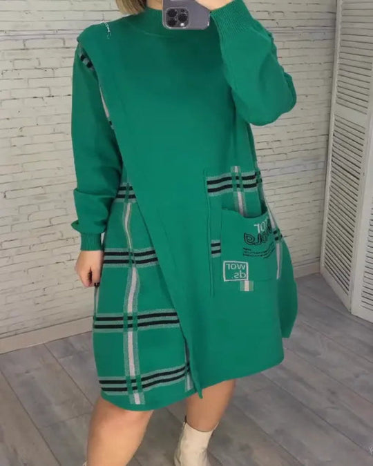 Vera™ Novo vestido de malha com estampa