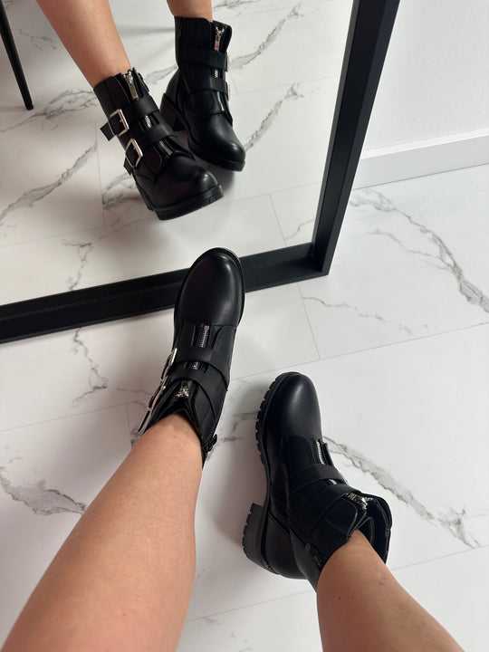 Noir™ Gesp Botas pretas