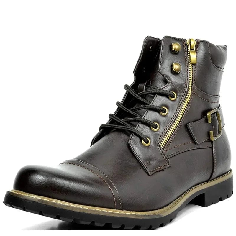 Constable™ botas de couro com cadarço