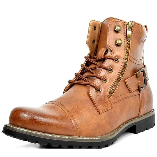 Constable™ botas de couro com cadarço