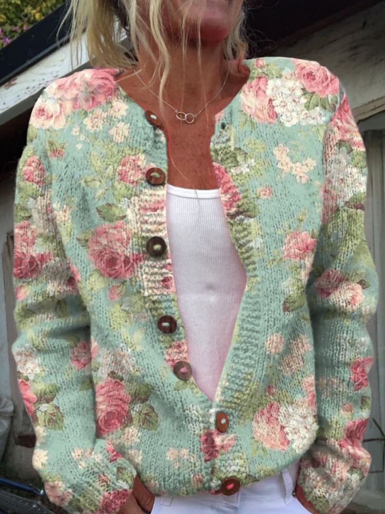 Irma™ Cardigan com padrão floral