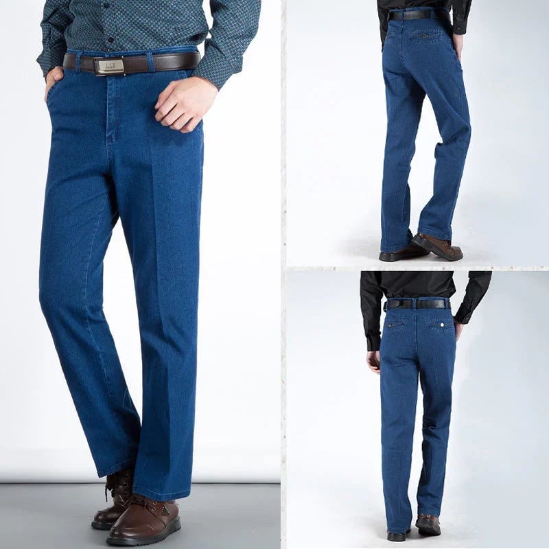 Ace™ Jeans Masculino Cintura alta com Corte Reto