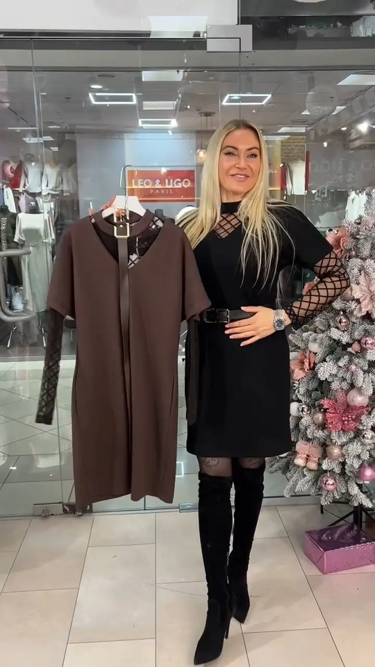 Natalia’s Style™ Vestido Elegante de Inverno-Primavera