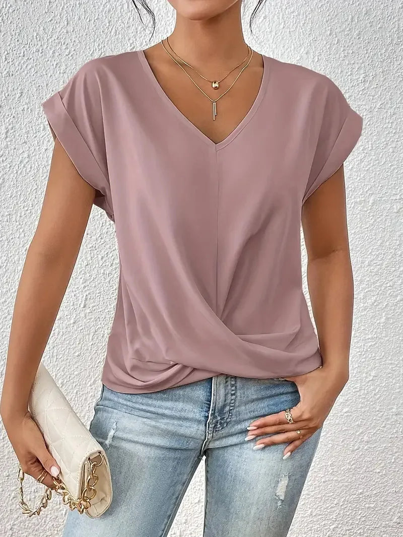 Tiziana™ Camiseta casual com mangas curtas