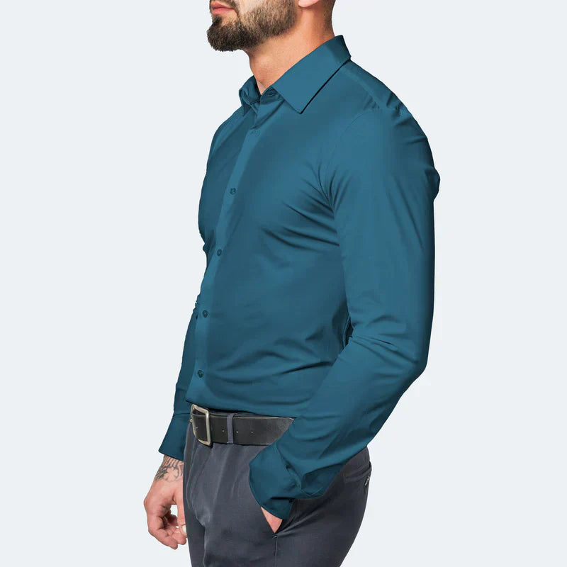 Camisa slim fit resistente a rugas