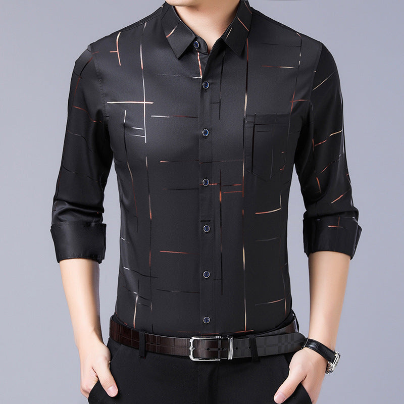 Gardo™ Camisa masculina fina sem passar