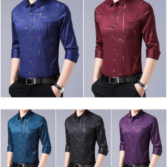 Gardo™ Camisa masculina fina sem passar